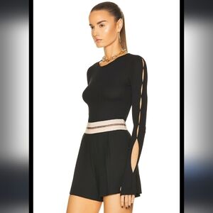 Helmut Lang CONVERTIBLE SLASH JERSEY TEE (nwt) Size XS
